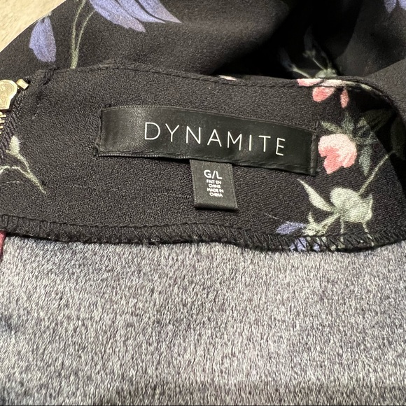 New! Dynamite Floral Shift Dress- Size L - Picture 8 of 9
